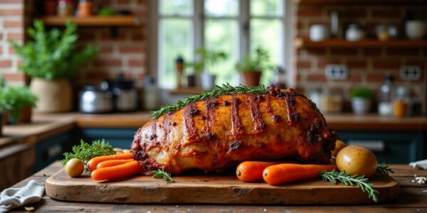 Les secrets pour maîtriser la cuisson parfaite d’un rôti de porc au four