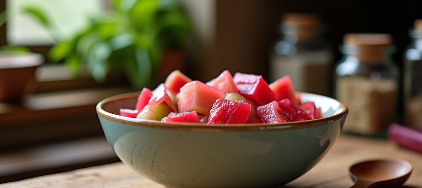 Compote de rhubarbe savoureuse : la recette inratable pour un dessert gourmand