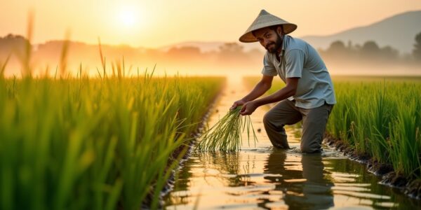 Le périple captivant du grain de riz : de la plantation à votre table