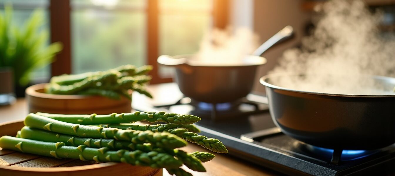 Asperges vertes : maîtrisez les techniques essentielles pour les cuire parfaitement à la vapeur, à l'eau ou à la poêle