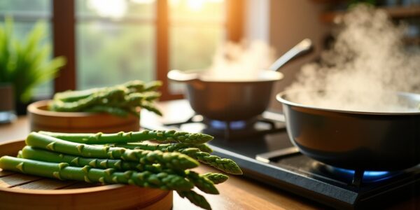 Asperges vertes : maîtrisez les techniques essentielles pour les cuire parfaitement à la vapeur, à l'eau ou à la poêle