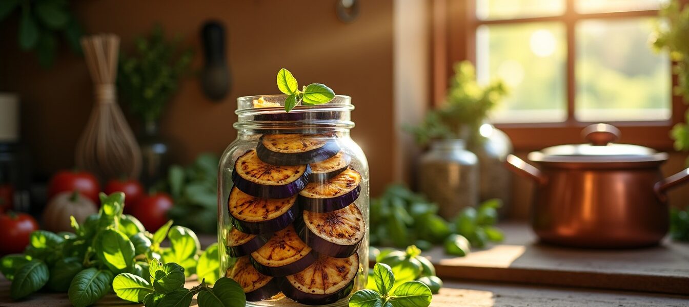 Préparez vos conserves d’aubergines grillées maison : recette authentique et astuces de stérilisation pour une conservation parfaite