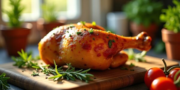 Les astuces incontournables pour un pilon de poulet rôti croustillant et parfumé grâce à la chaleur tournante