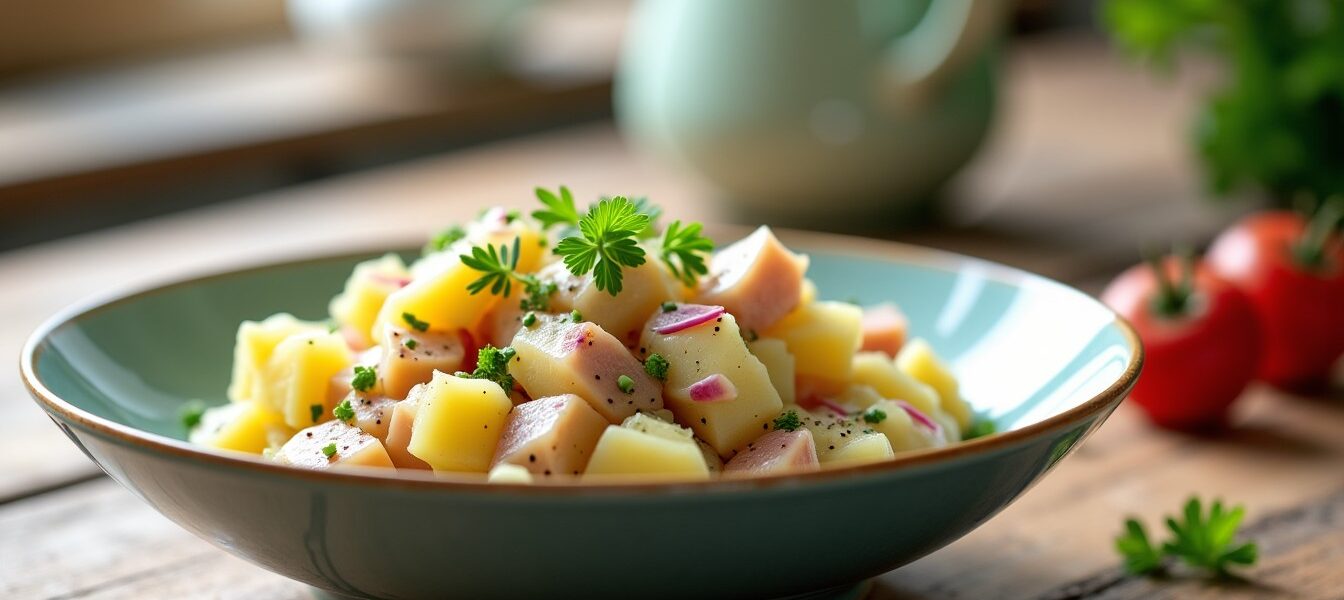 Délicieuse recette : préparez une salade de pommes de terre au hareng pleine de saveurs