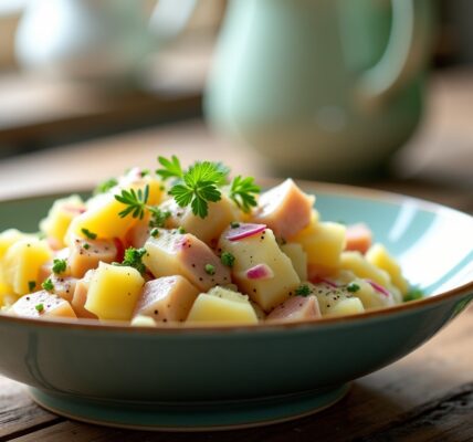 Délicieuse recette : préparez une salade de pommes de terre au hareng pleine de saveurs