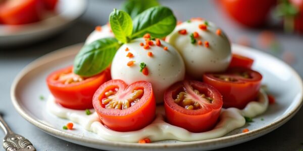 Caprese revisitée en douceur : la célèbre salade italienne se métamorphose en dessert gourmand
