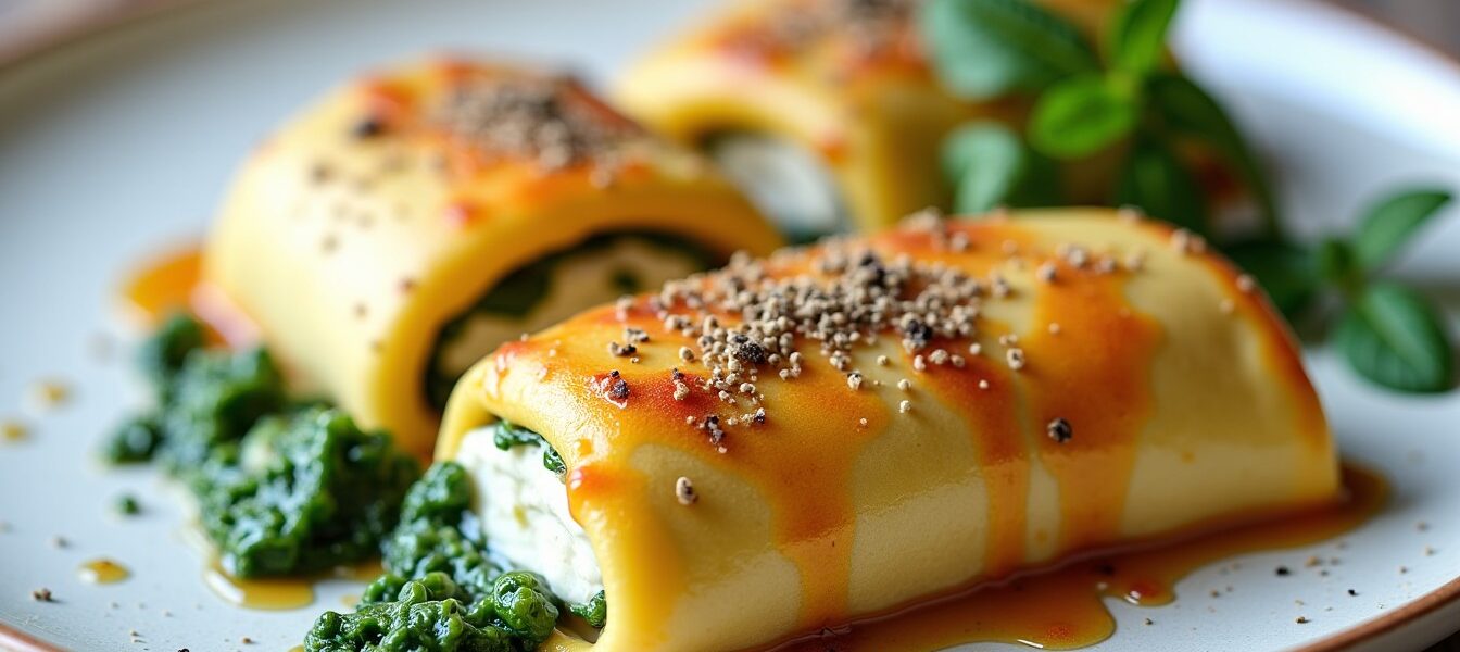 Cannellonis aux épinards et béchamel : une délicieuse alternative sans ricotta