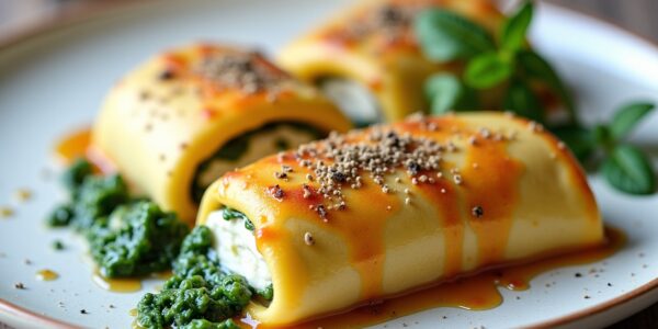 Cannellonis aux épinards et béchamel : une délicieuse alternative sans ricotta